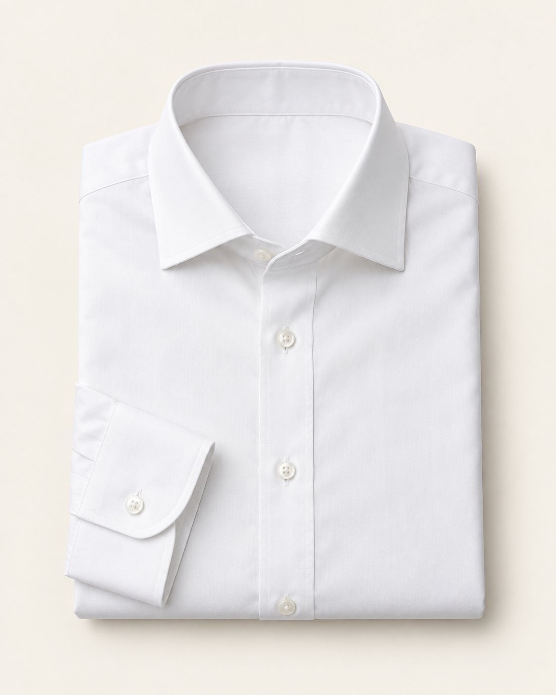 White poplin dress shirt preview.